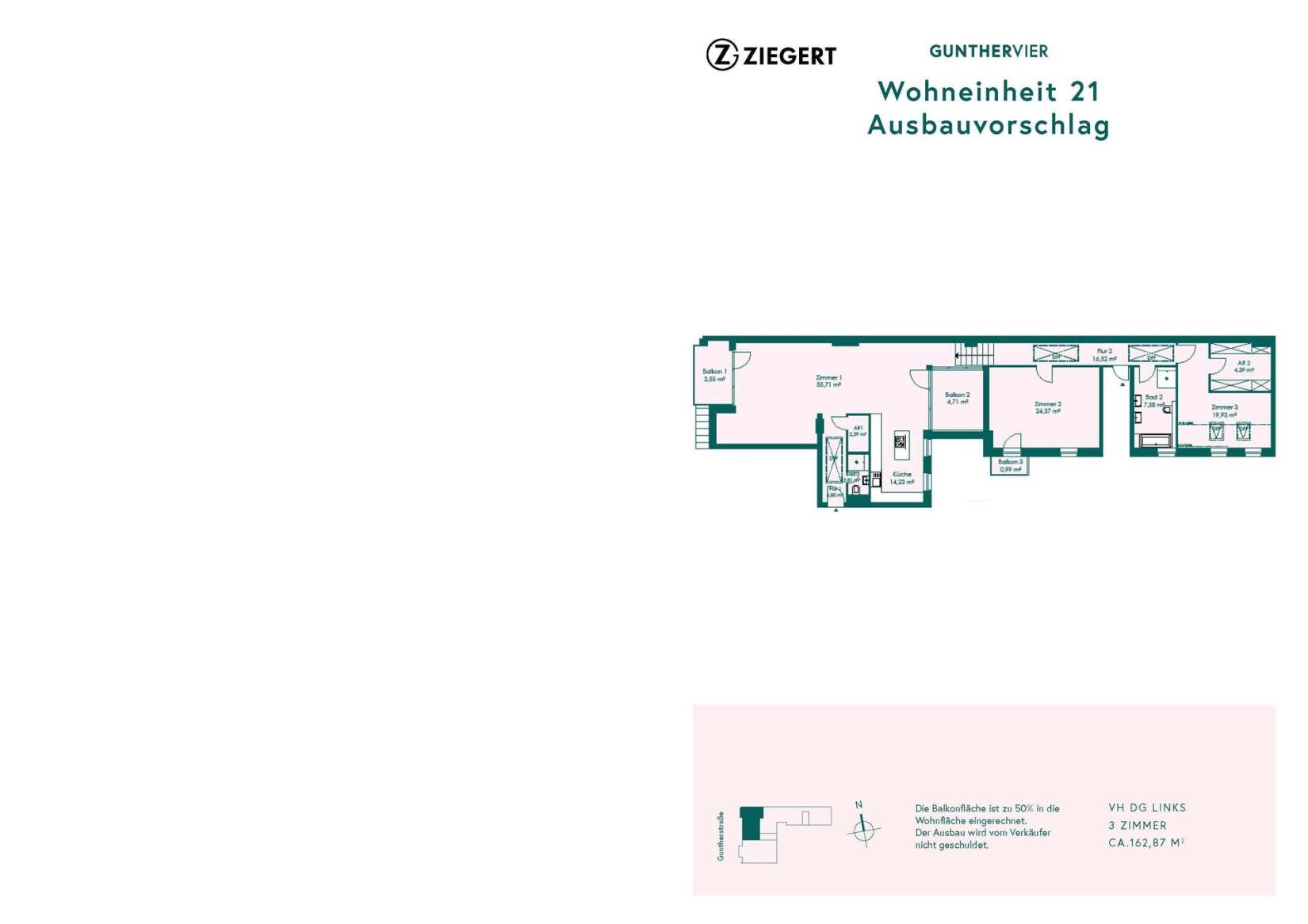 Einheit: 21 | GuntherVier | Eine attraktive Immobilie von ZIEGERT Immobilien, Ihr Premium-Immobilienmakler in Berlin, Leipzig und Umgebung.