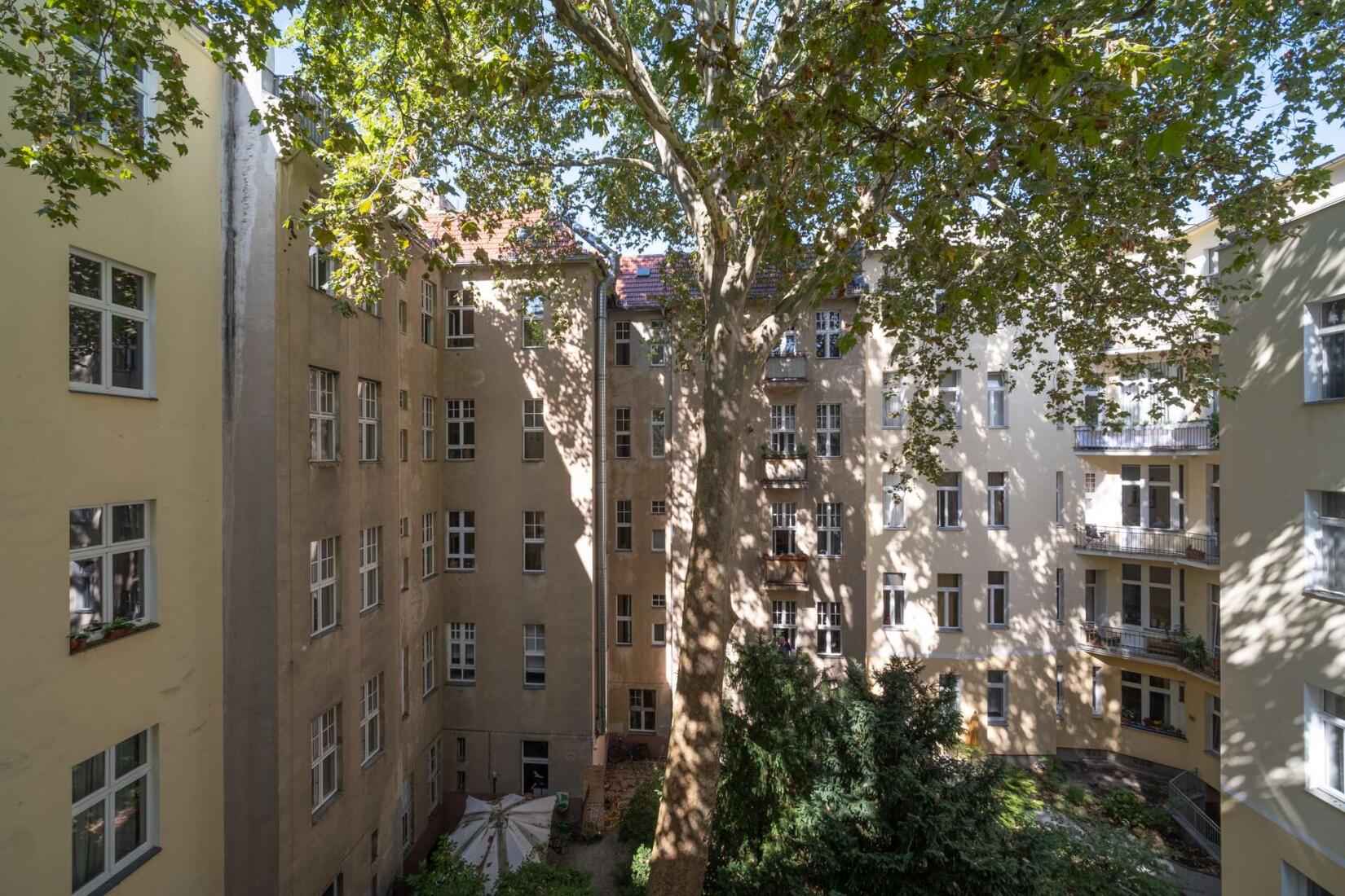 Der Blick vom Balkon