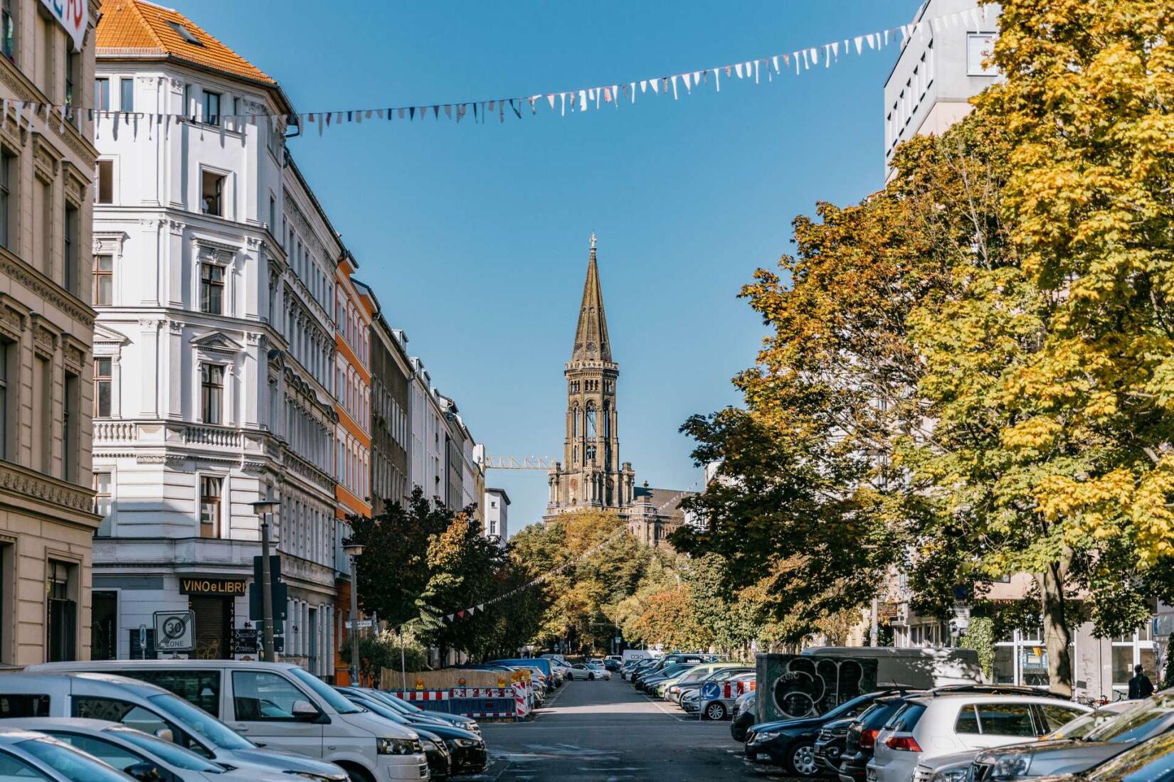 Blick auf den Zionskirchplatz