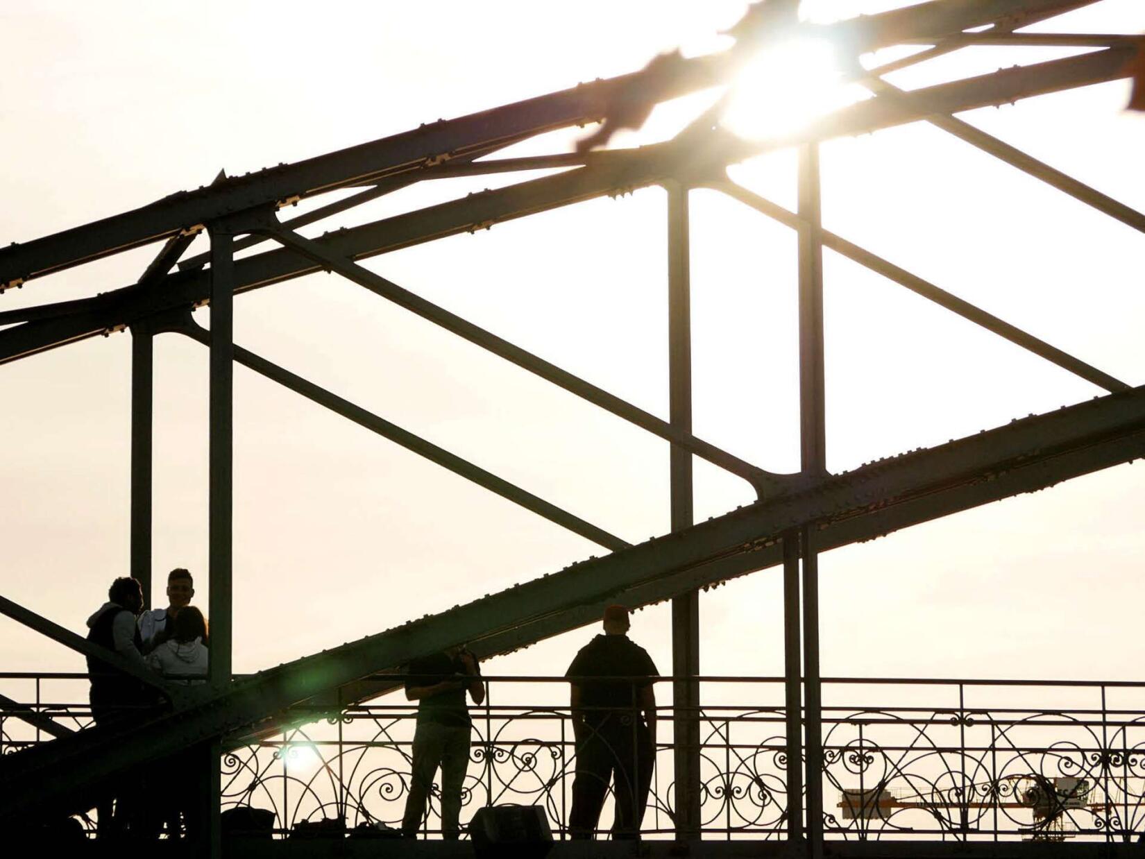 Abendsonne auf dem Siemenssteg