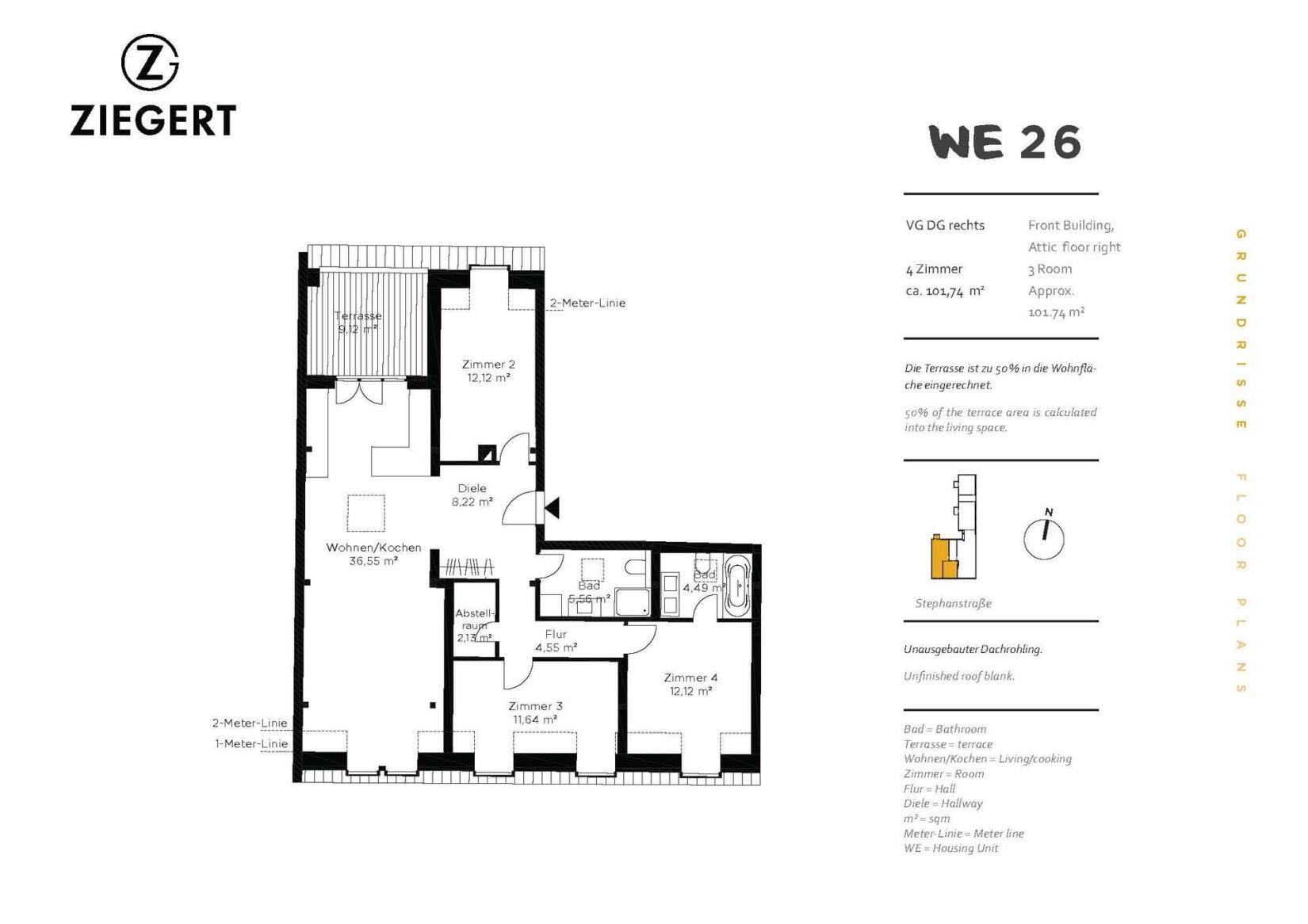 Einheit: 26 | Stephanstraße 11 | Eine attraktive Immobilie von ZIEGERT Immobilien, Ihr Premium-Immobilienmakler in Berlin, Leipzig und Umgebung.