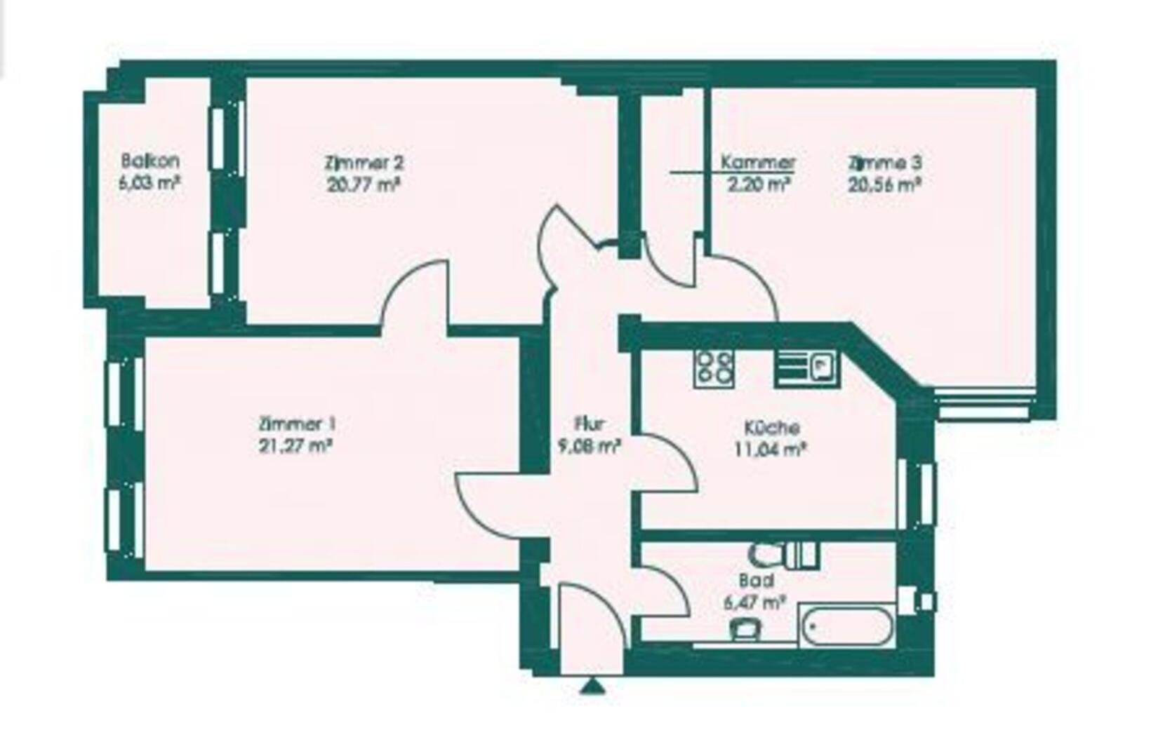 Vermietete 3-Zimmer-Wohnung mit idealem Grundriss | Titelbild