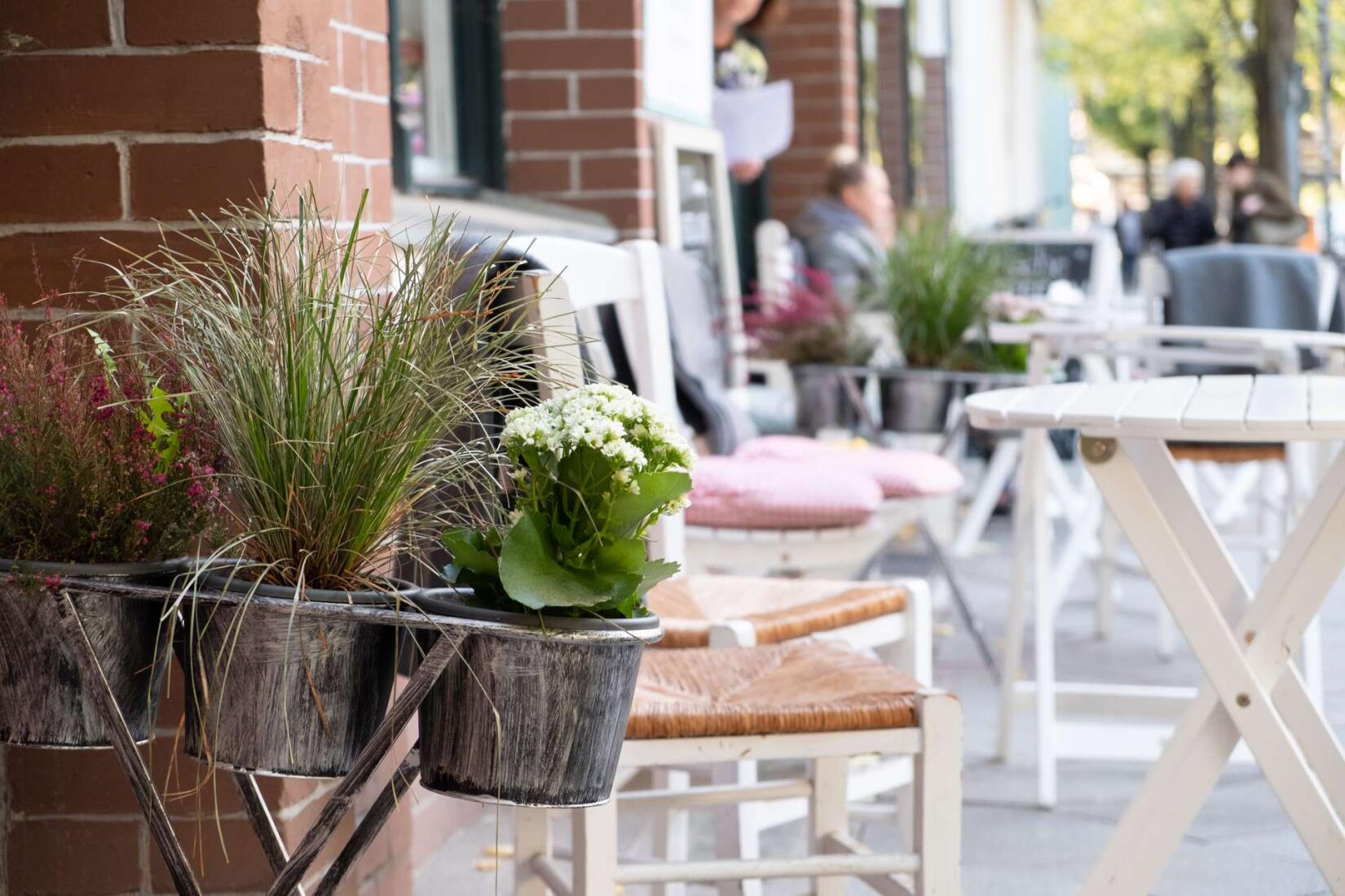 Cafés direkt vor der Haustür