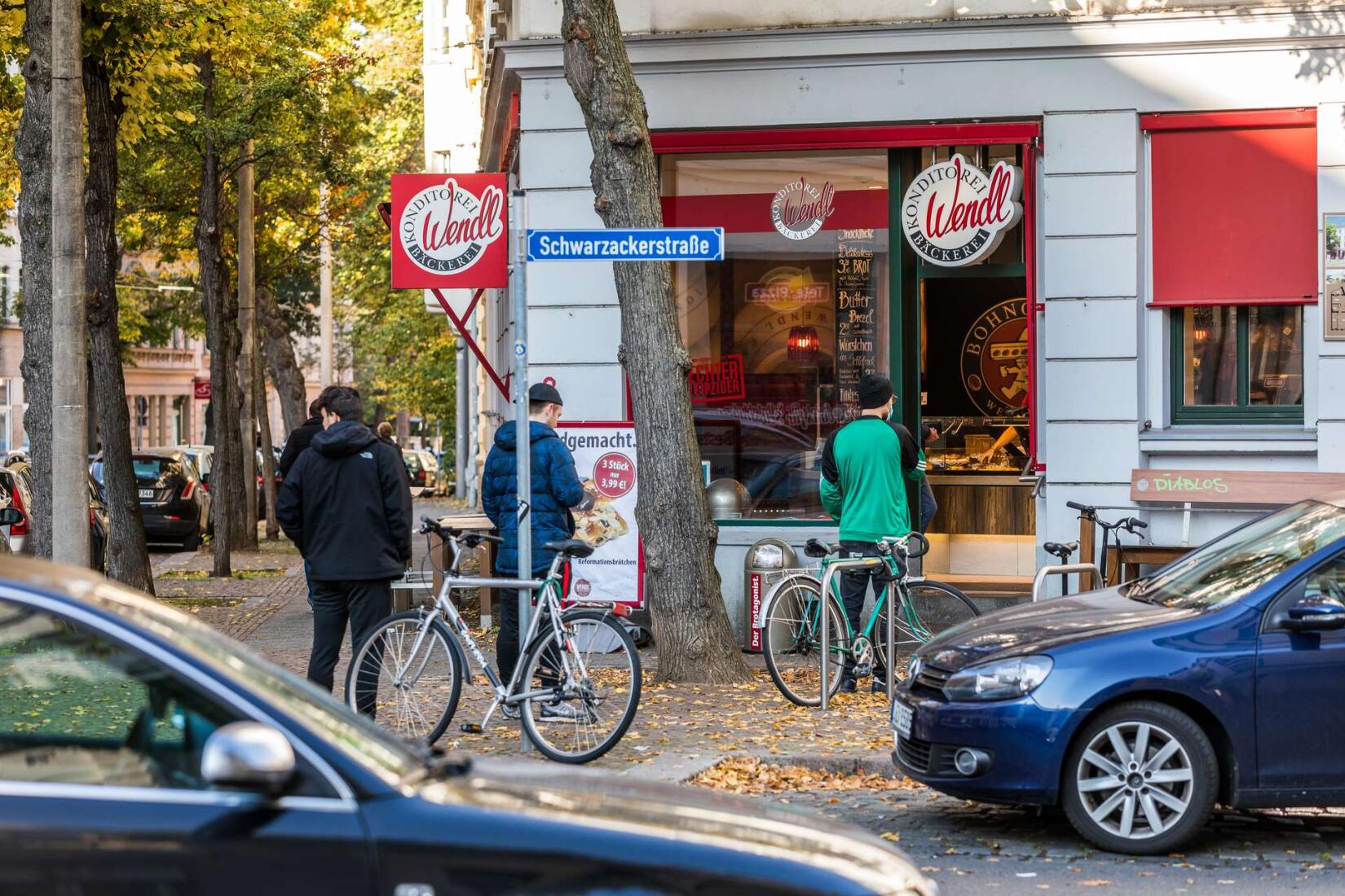 Viele Cafes und Bäckereien