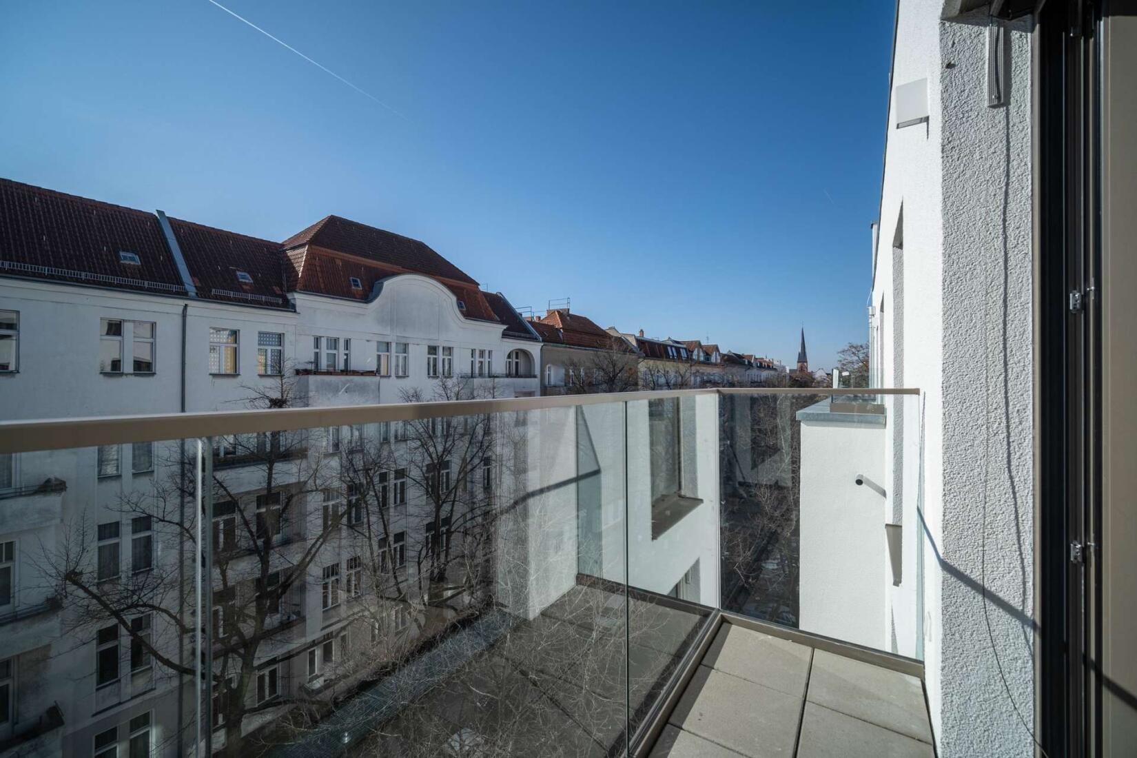 Blick vom Balkon