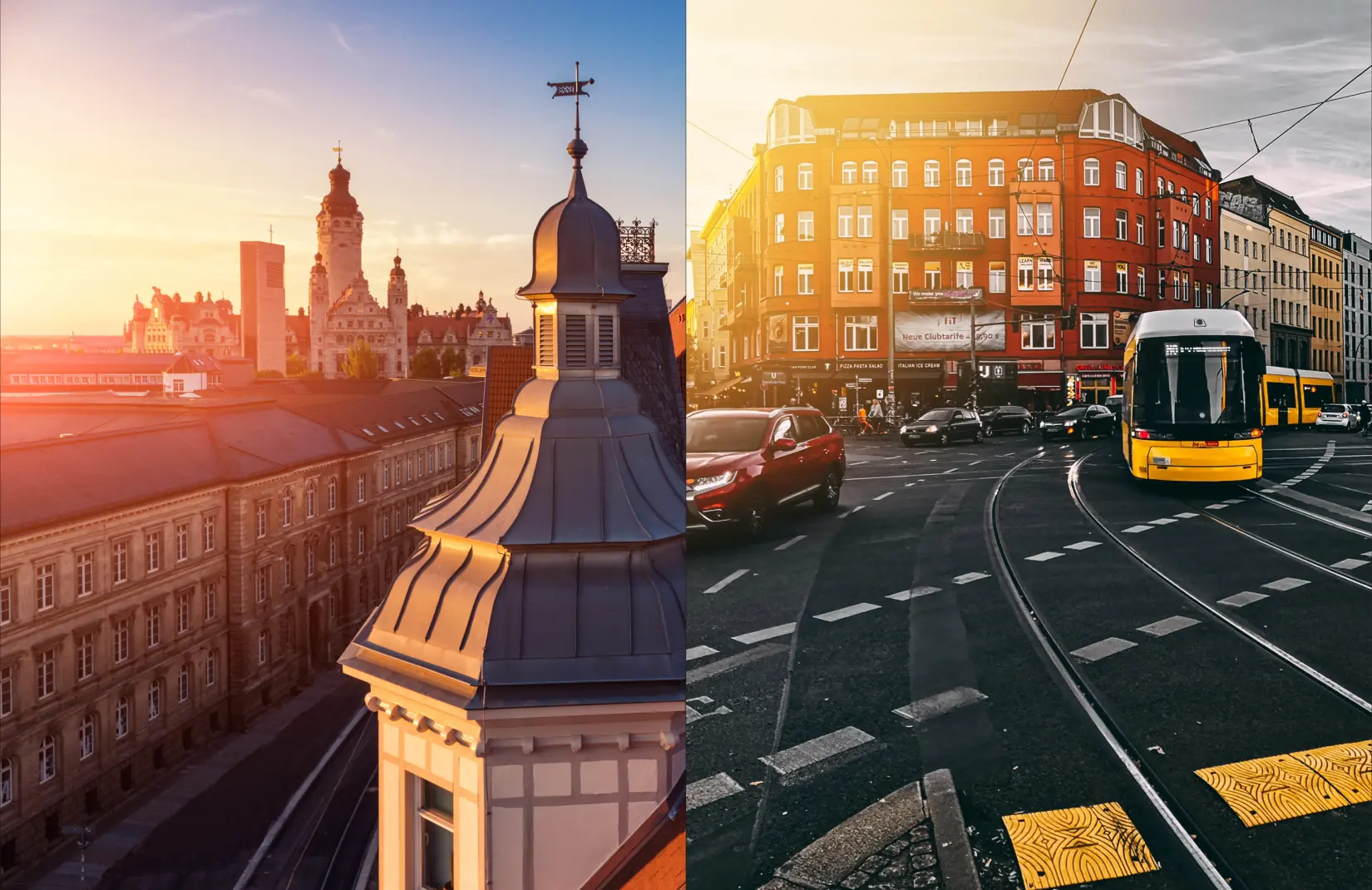 Comparison between Berlin and Leipzig