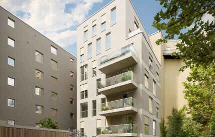 Apartments in Berlin Charlottenburg with balcony and park view