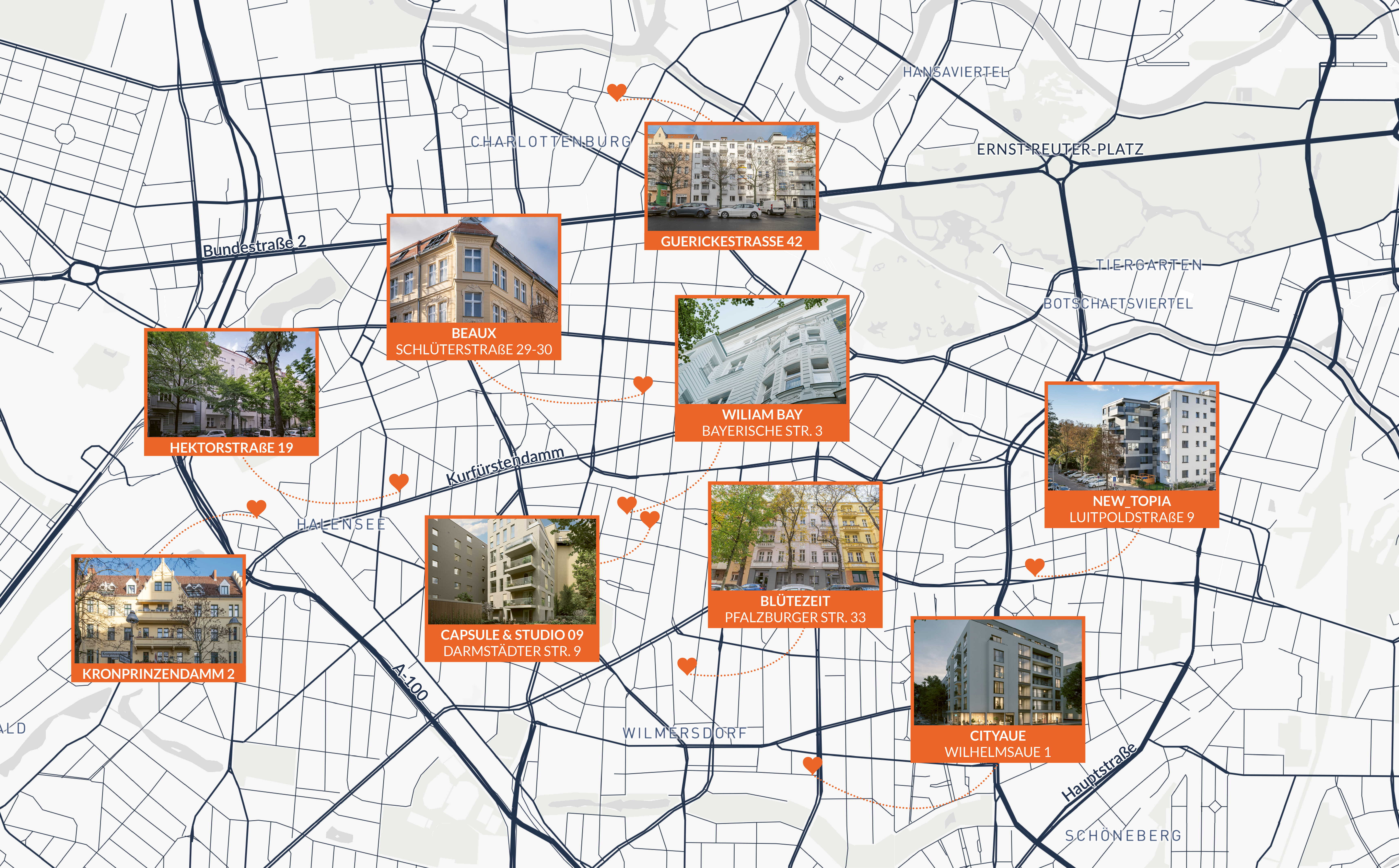 All ZIEGERT projects in City West at a glance