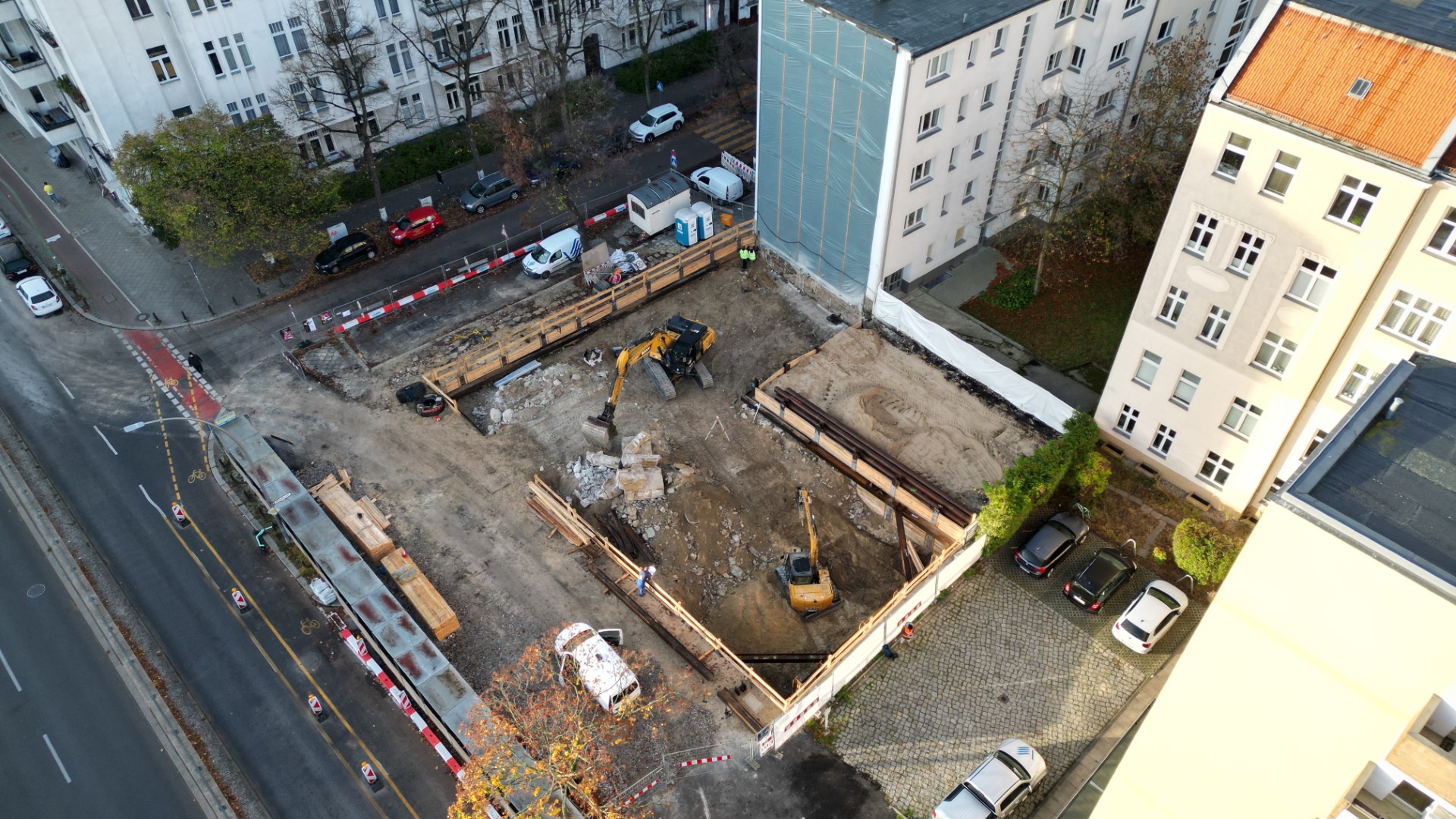 ZIEGERT Immobilien - Construction status in October 2022 of the CITYAUE project at Wilhelmsaue 1