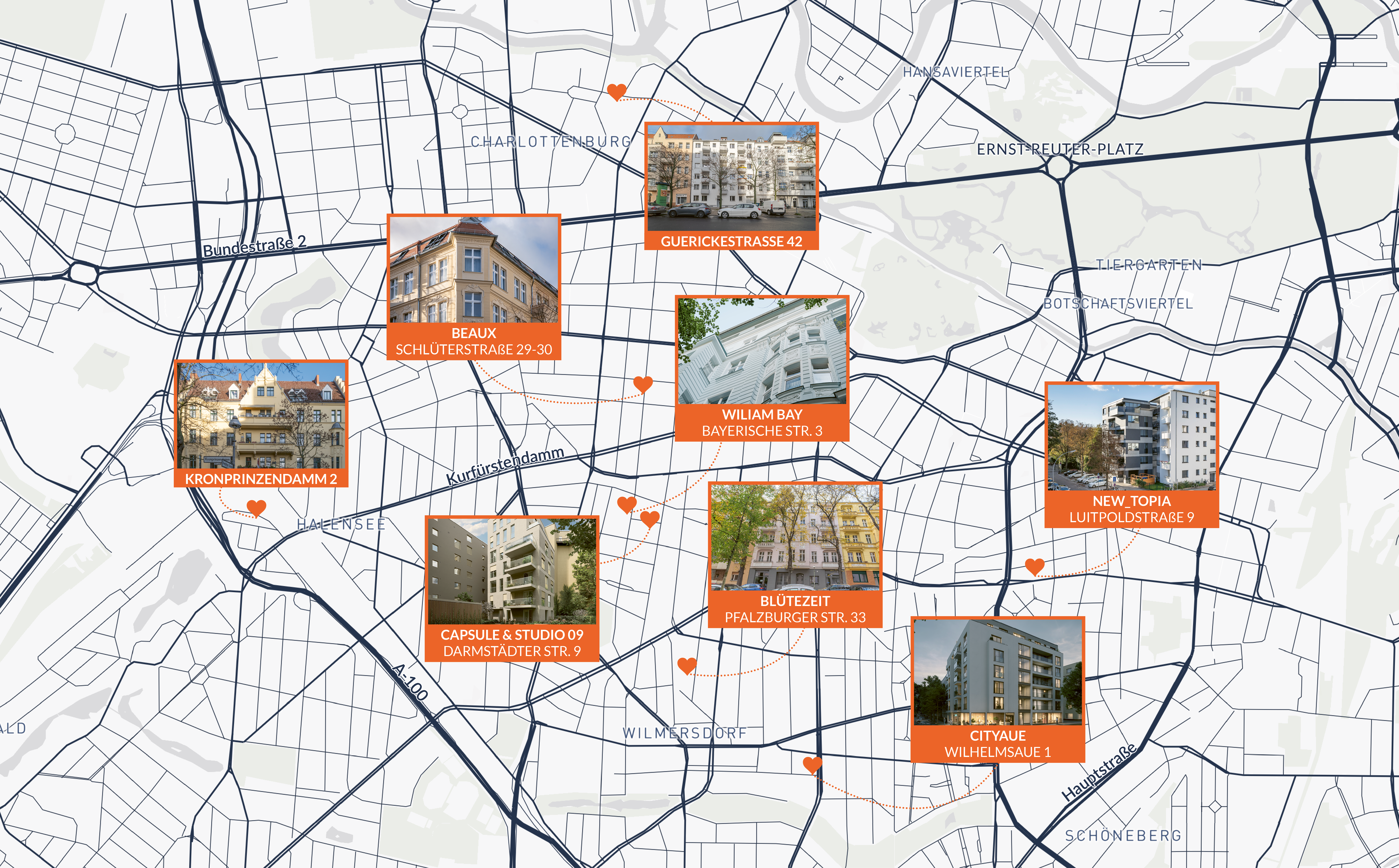 All ZIEGERT projects in City West at a glance